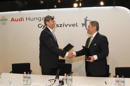 Szerződéshosszabbítás az Audi Hungariával (Videoval frissítve!)